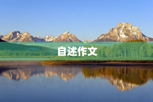自述作文