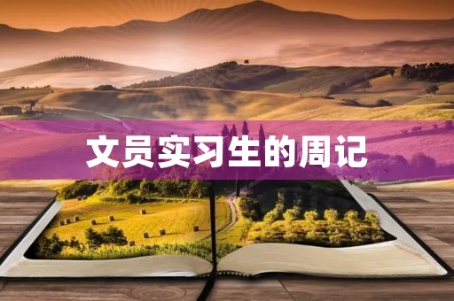 文员实习生的周记 文员实习生的周记