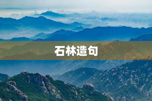 石林造句