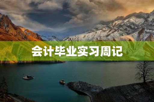 会计毕业实习周记 会计毕业实习周记