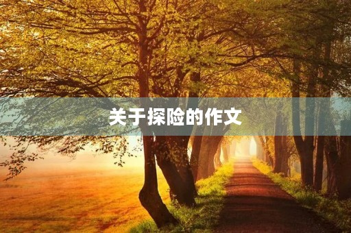 关于探险的作文 关于探险的作文