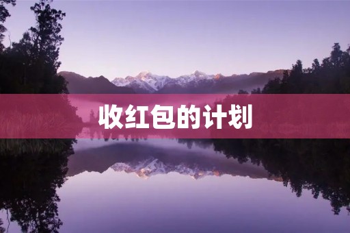 收红包的计划