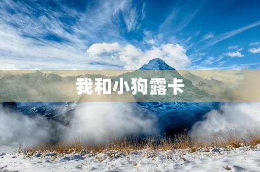 我和小狗露卡