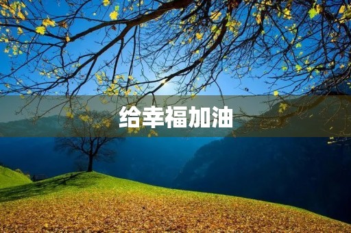 给幸福加油 给幸福加油