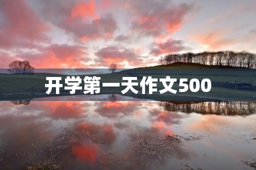 开学第一天作文500 开学第一天作文500