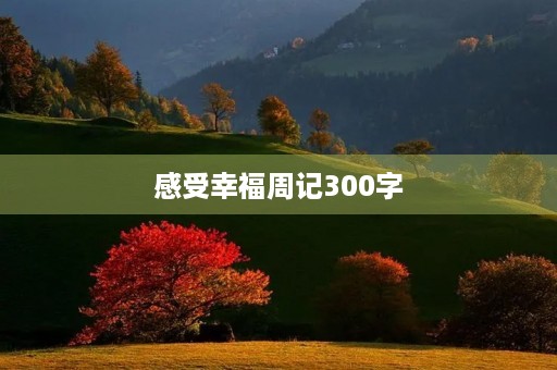 感受幸福周记300字