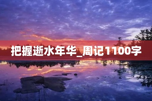 把握逝水年华_周记1100字 把握逝水年华_周记1100字