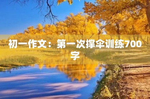 初一作文：第一次撑伞训练700字