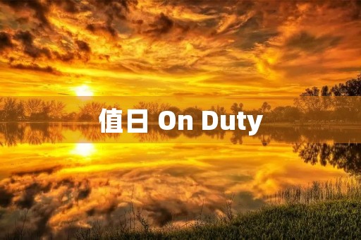 值日 On Duty 值日 On Duty