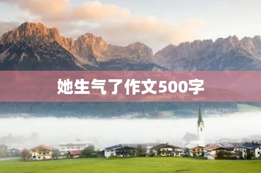 她生气了作文500字