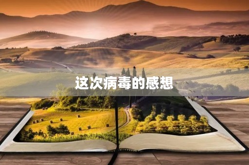 这次病毒的感想