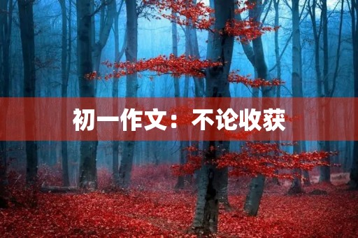 初一作文：不论收获