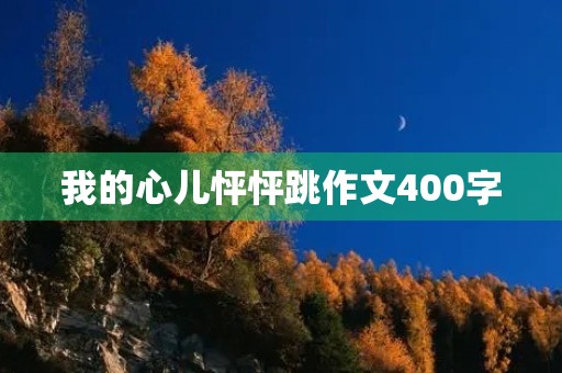 我的心儿怦怦跳作文400字