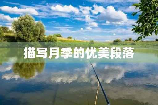 描写月季的优美段落