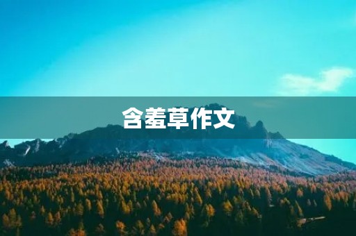 含羞草作文 含羞草作文