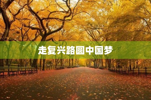 走复兴路圆中国梦 走复兴路圆中国梦