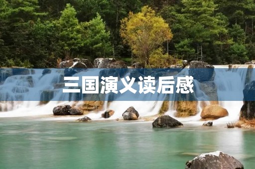 三国演义读后感 三国演义读后感