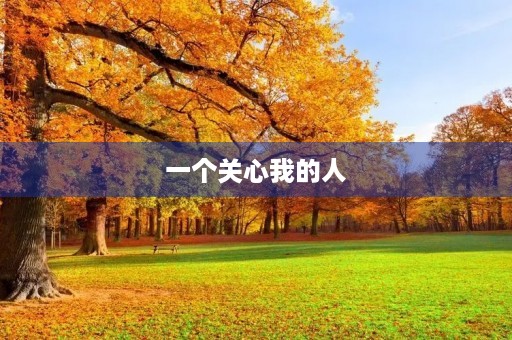 一个关心我的人