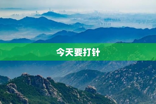 今天要**