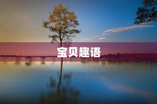 宝贝趣语 宝贝趣语