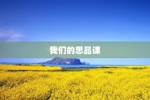 我们的思品课 我们的思品课
