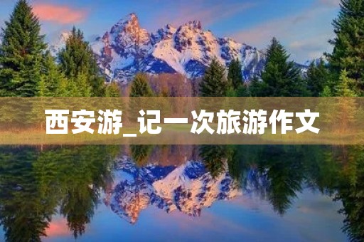 西安游_记一次旅游作文