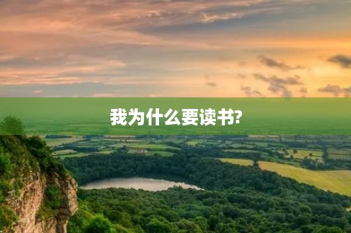我为什么要读书?