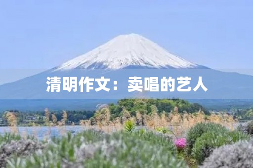 清明作文:卖唱的艺人 清明作文:卖唱的艺人