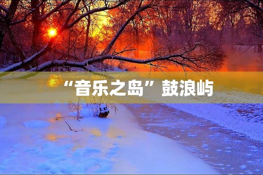 “音乐之岛”鼓浪屿 “音乐之岛”鼓浪屿