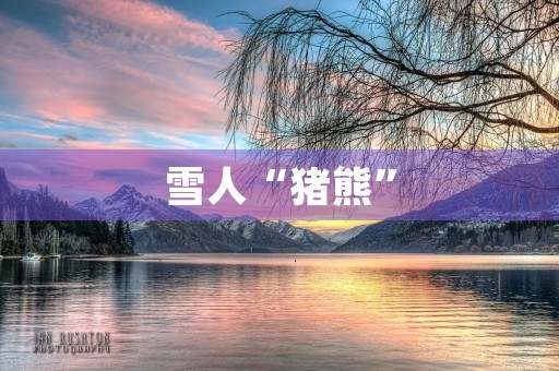 雪人“猪熊”