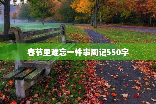 春节里难忘一件事周记550字 春节里难忘一件事周记550字