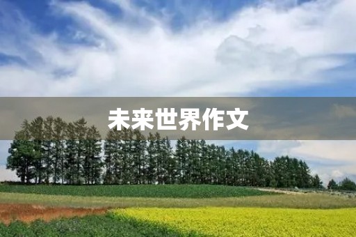 未来世界作文