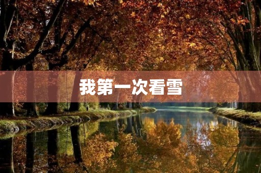 我第一次看雪 我第一次看雪