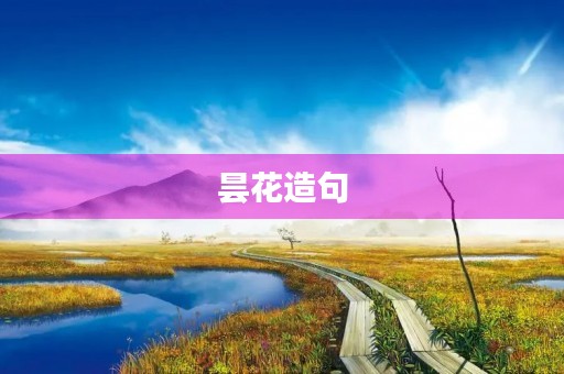 昙花造句