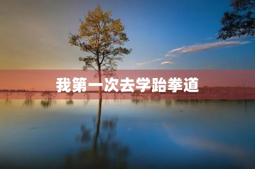 我第一次去学跆拳道 我第一次去学跆拳道