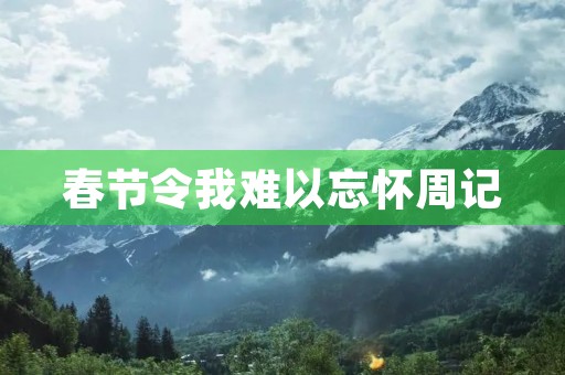 春节令我难以忘怀周记 春节令我难以忘怀周记