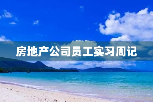 房地产公司员工实习周记 房地产公司员工实习周记