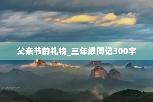 父亲节的礼物_三年级周记300字 父亲节的礼物_三年级周记300字