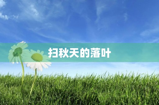 扫秋天的落叶 扫秋天的落叶