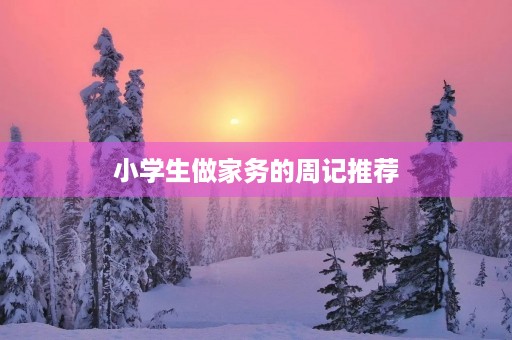 小学生做家务的周记推荐