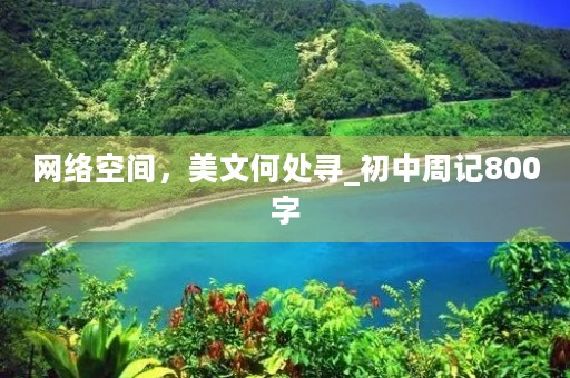 网络空间，美文何处寻_初中周记800字