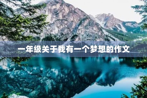 一年级关于我有一个梦想的作文