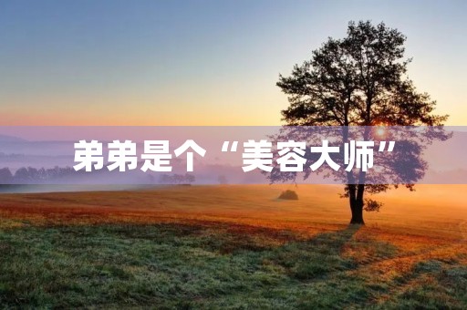 弟弟是个“美容**”