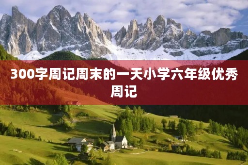 300字周记周末的一天小学六年级优秀周记