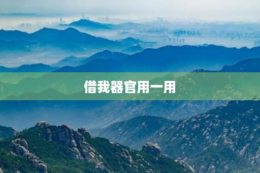借我器官用一用 借我器官用一用