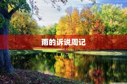 雨的诉说周记
