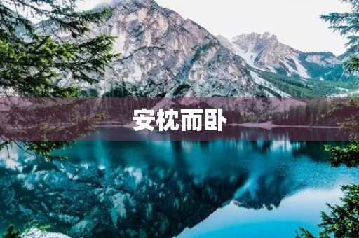 安枕而卧 安枕而卧