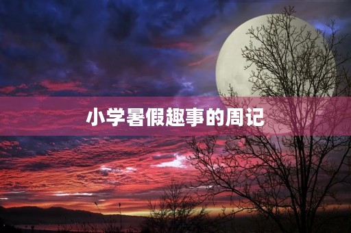 小学暑假趣事的周记 小学暑假趣事的周记