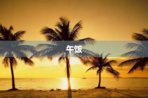 午饭