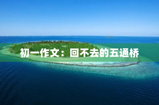 初一作文：回不去的五通桥